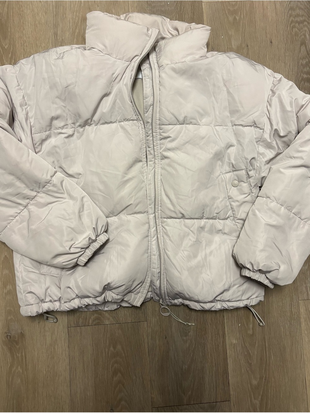 Pull&Bear Beige Fleece Jacket - Picture 2 of 8